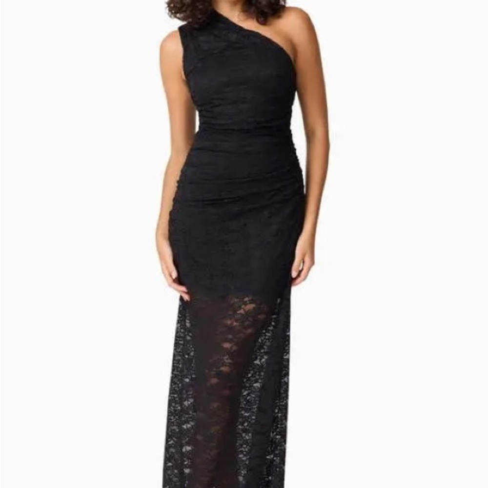 ELLIATT Armelle Lace One-Shoulder Gown